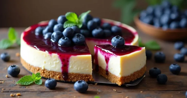 Blueberry Cheesecake Without Baking