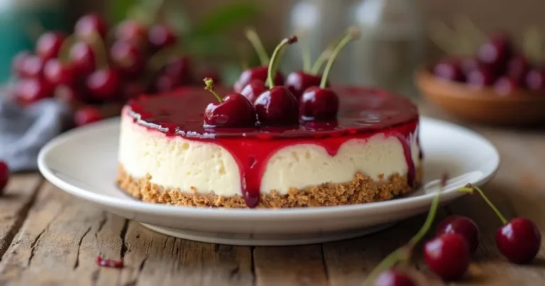 no bake cherry cheesecake