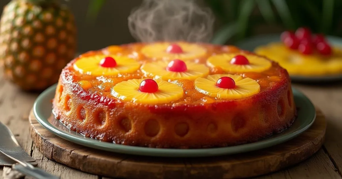 pineapple upside down cake from box
