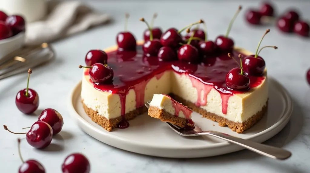 no bake cherry cheesecake