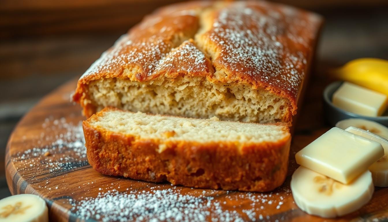 banana bread made with cake mix