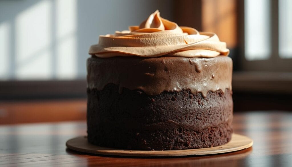 chocolate cake with frosting chocolate cake with frosting