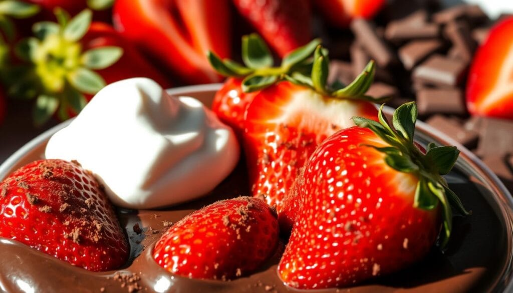 healthy chocolate strawberry dessert healthy chocolate strawberry dessert