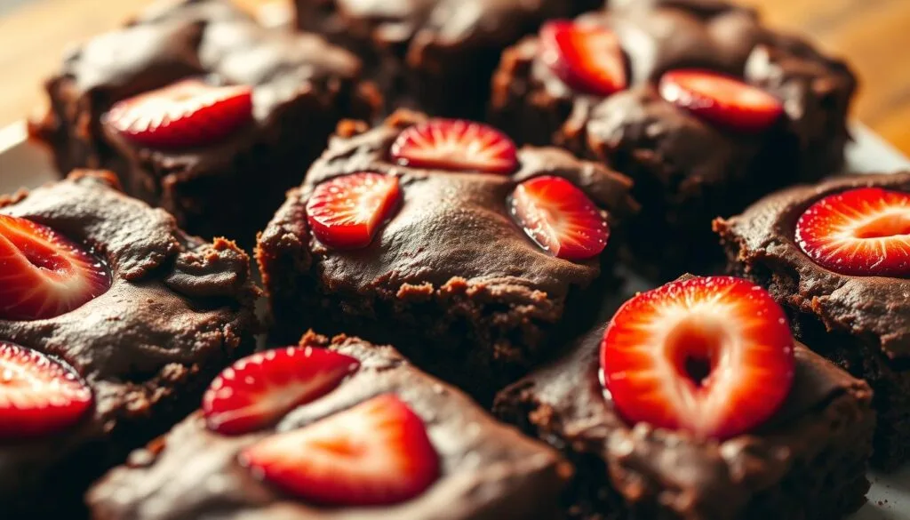 healthy strawberry brownies healthy strawberry brownies