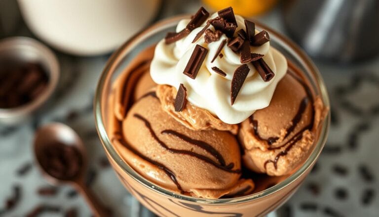 homemade chocolate ice cream