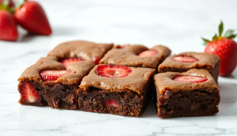 strawberry brownies