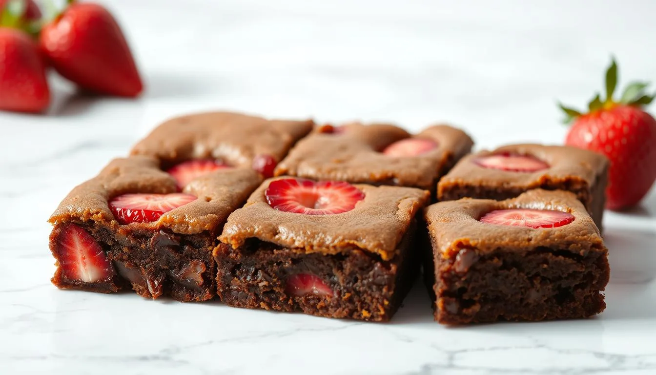 strawberry brownies