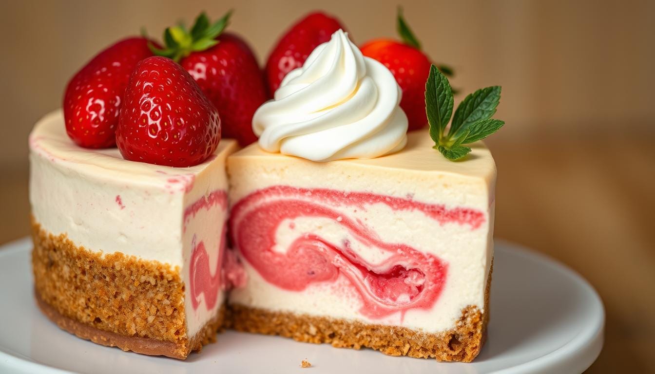 strawberry shortcake cheesecake