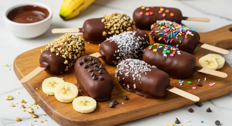 frozen chocolate covered bananas