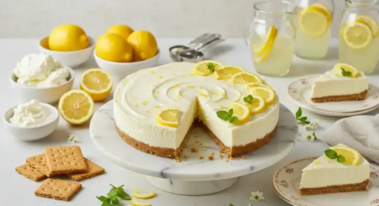 no bake lemon cheesecake